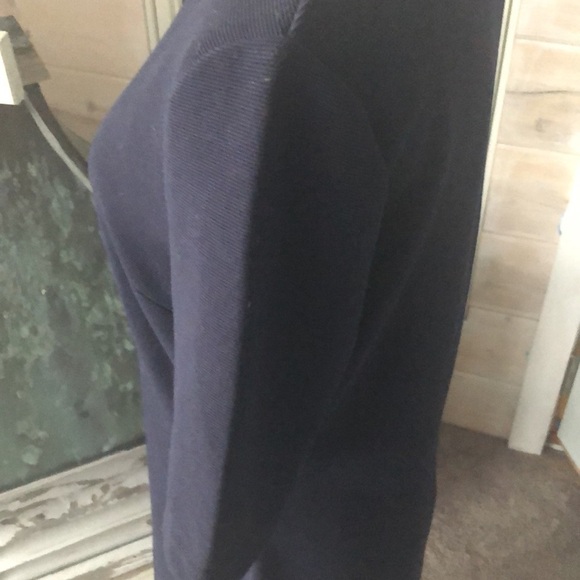 Mario Serrani Navy Fitted Dress - Picture 4 of 9